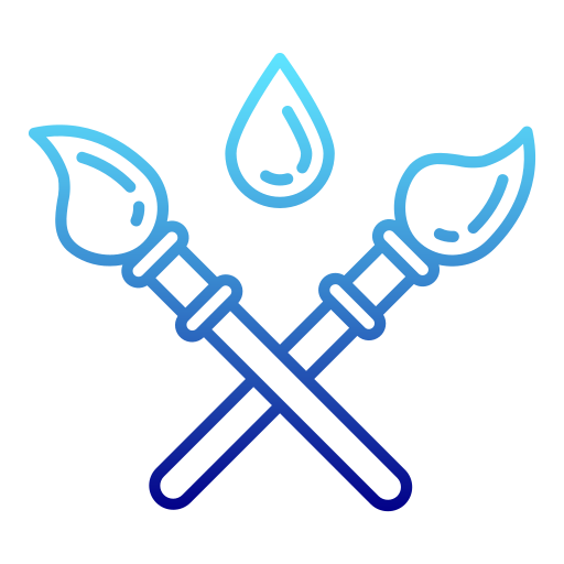 cepillo de pintura icono gratis
