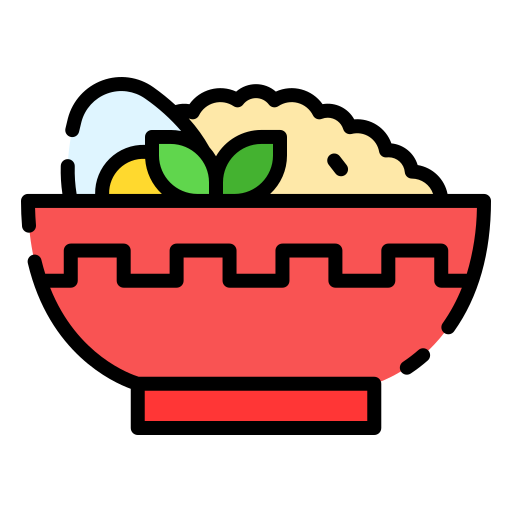 bol de arroz icono gratis
