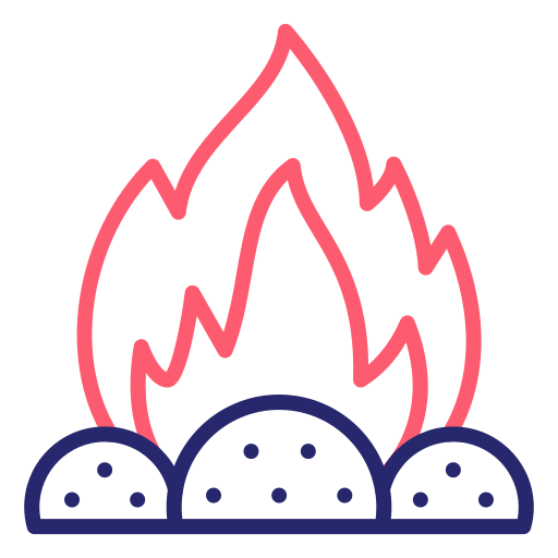 incineración icono gratis