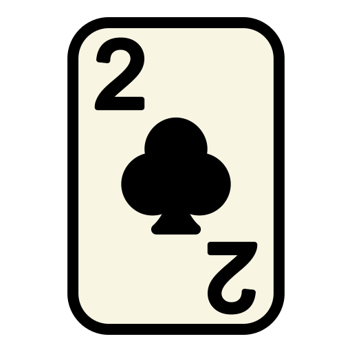 Two of clubs free icon Two of clubs free icon