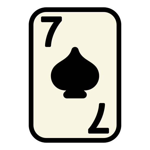 Seven of spades free icon