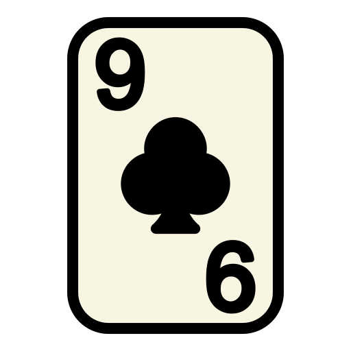 nueve de tréboles icono gratis