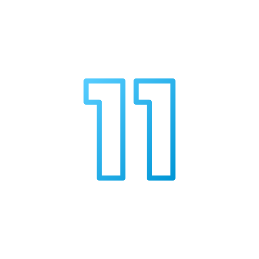 Number 11 free icon Number 11 free icon