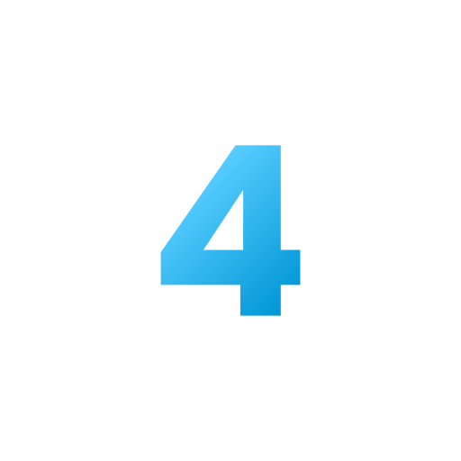número 4 grátis ícone número 4 grátis ícone