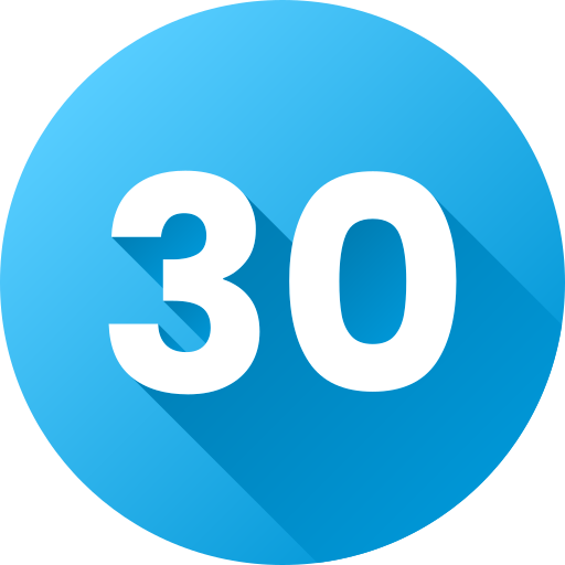 Number 30 Generic Circular icon