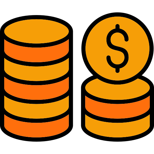 monedas icono gratis