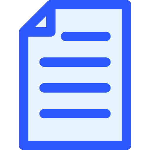 Document Generic Blue icon