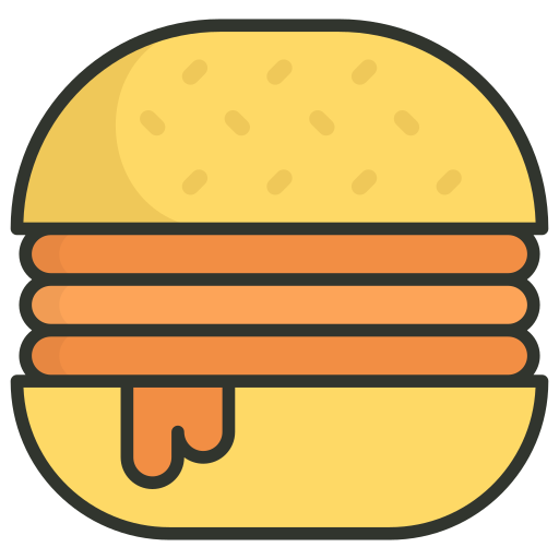 Burger Generic Outline Color icon