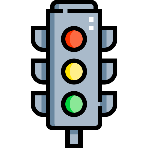 Traffic light Detailed Straight Lineal color icon