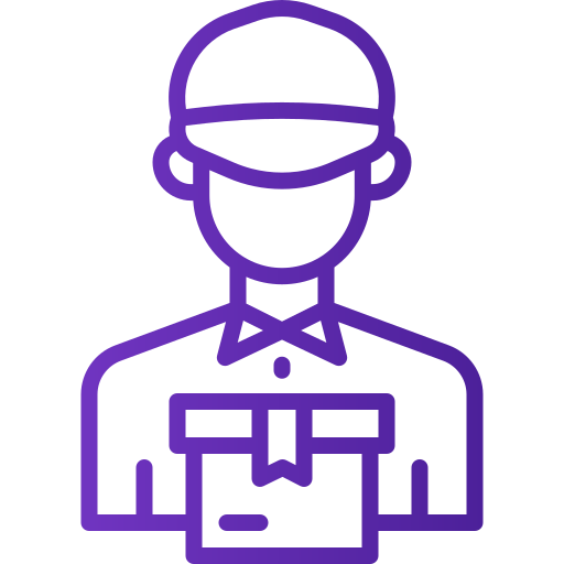 Delivery man free icon
