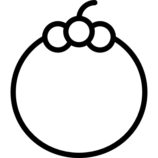 mangostán icono gratis