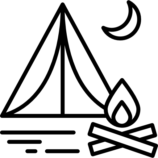 cámping icono gratis