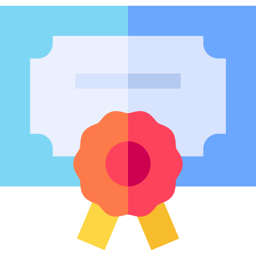 Certificate Basic Straight Flat icon