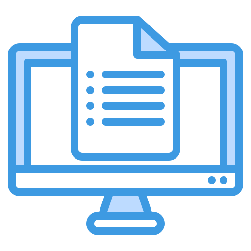 File Generic Blue icon