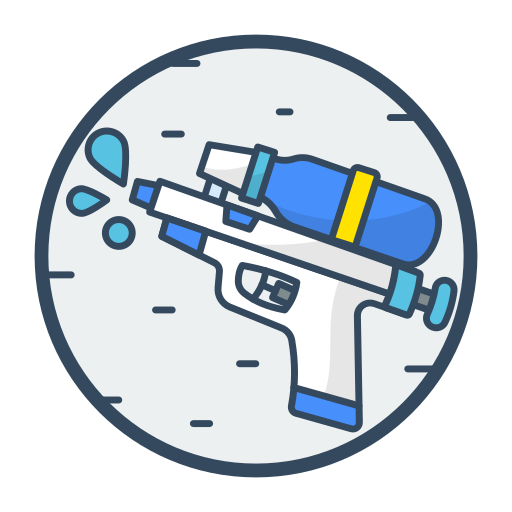 pistola de agua icono gratis