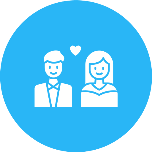 recién casados icono gratis