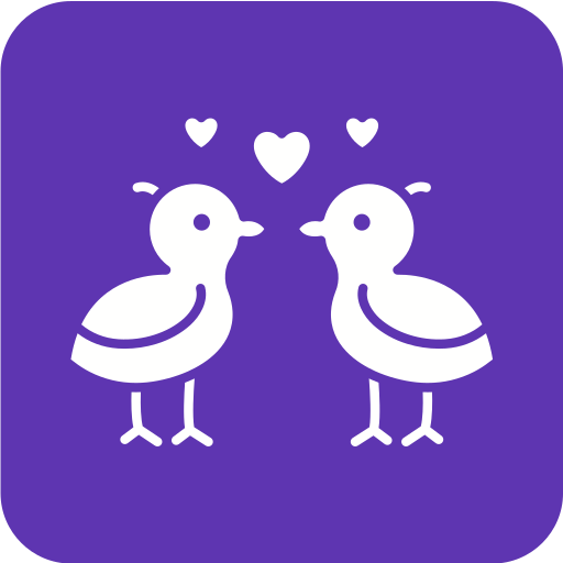 pájaros del amor icono gratis