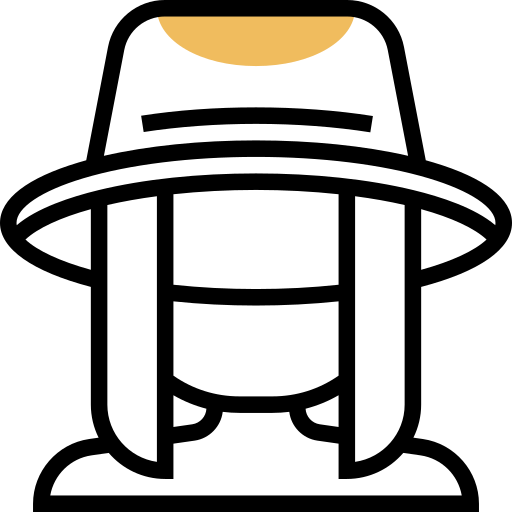 sombrero de pesca icono gratis