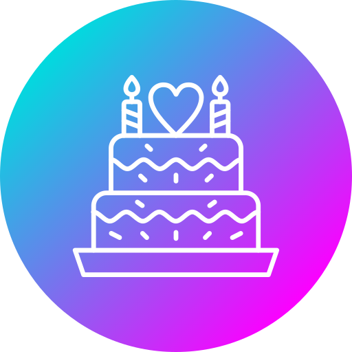 pastel de bodas icono gratis