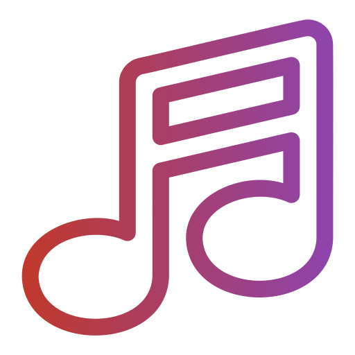 Music note Generic Gradient icon