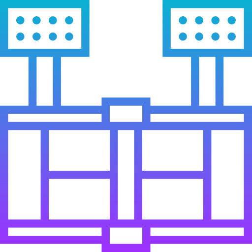 pista de tenis icono gratis