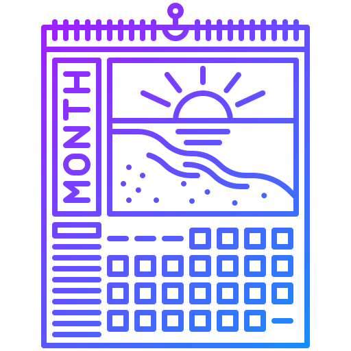 calendario de pared icono gratis