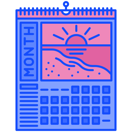 calendario de pared icono gratis