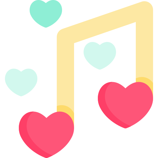 Romantic music Special Flat icon