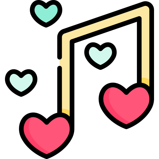 Romantic music free icon