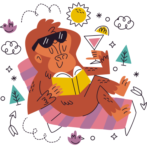 Sunbathing free sticker Sunbathing free sticker