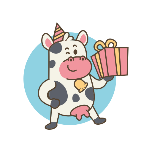 geschenkbox kostenlos Sticker