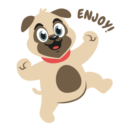 Pug Stickers - Free animals Stickers