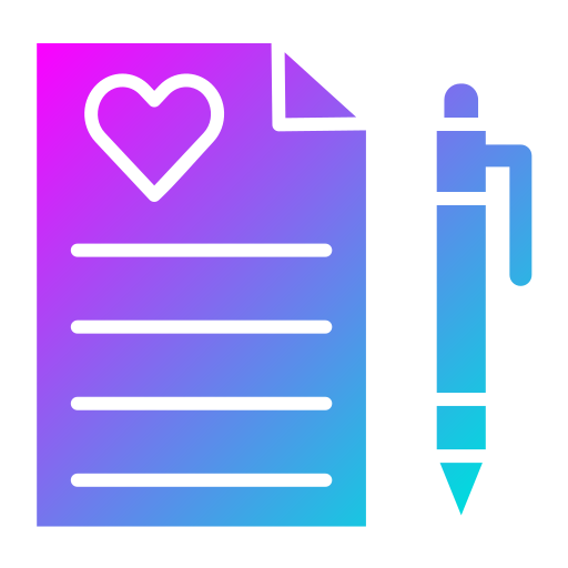 contrato de matrimonio icono gratis