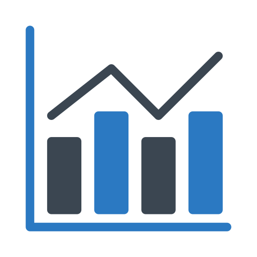 Bar chart free icon