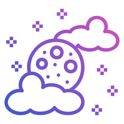 noche nublada icono gratis