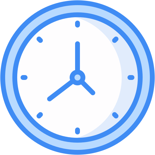 Clock Generic Blue icon