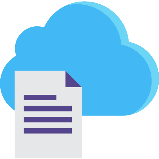 datos en la nube icono gratis