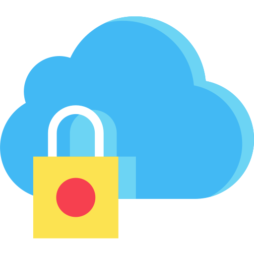 seguridad de datos icono gratis
