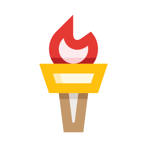 Olympic flame free icon
