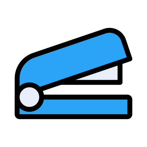 Stapler Vector Stall Lineal Color icon