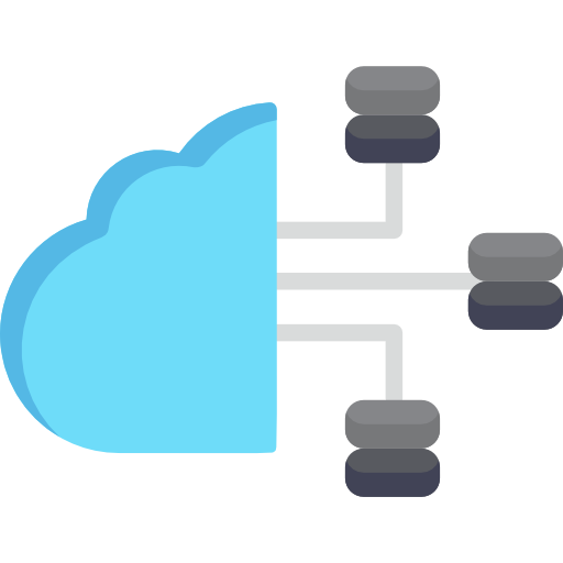 computación en la nube icono gratis