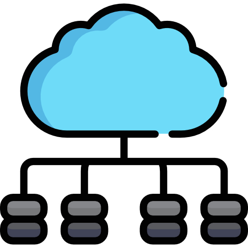 Cloud computing Special Lineal color icon