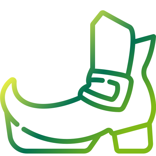 zapato de duende icono gratis