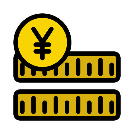 yen japonés icono gratis