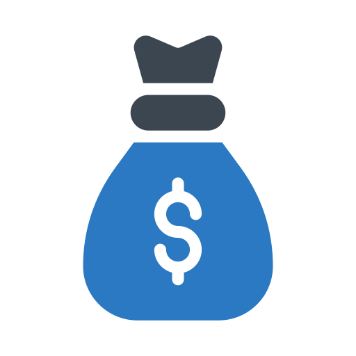 bolsa de dinero icono gratis