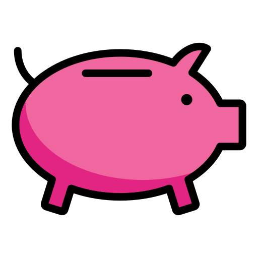 Piggy bank free icon