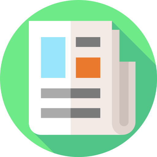 Newspaper Flat Circular Flat icon