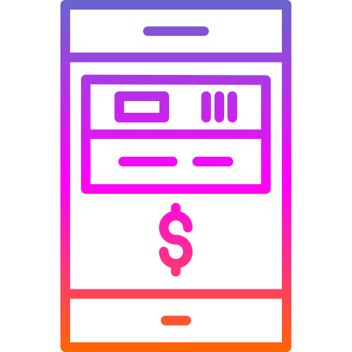 pago en línea icono gratis