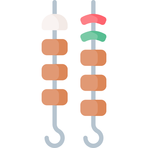 brocheta icono gratis