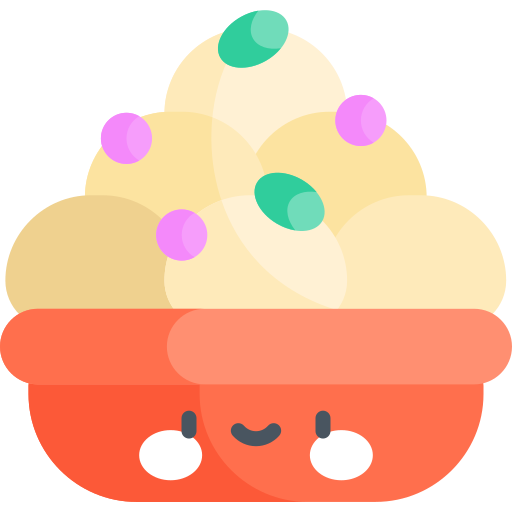 Ras malai Kawaii Flat icon